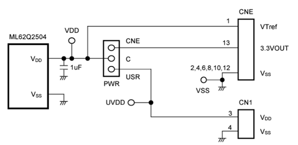 Schaltungsanordnung - ROHM Semiconductor RB-D62Q2504TB32 Referenzboard
